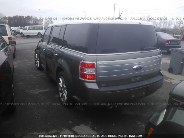 2FMHK6DC0ABA24847 - 2010 FORD FLEX LIMITED GRAY photo 3