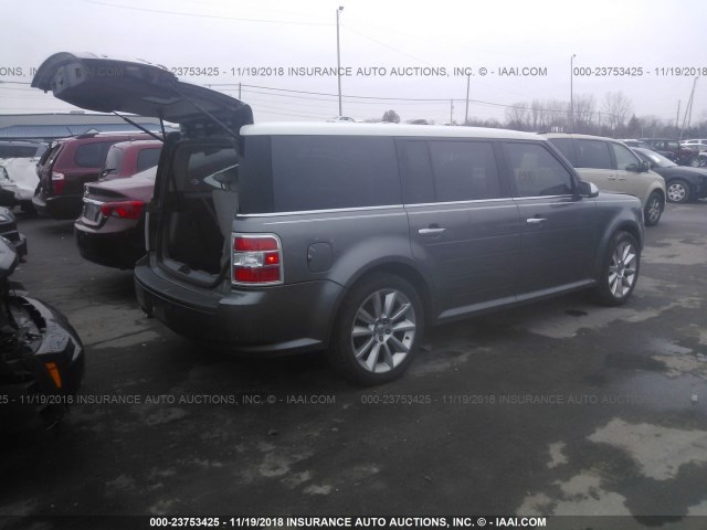 2FMHK6DC0ABA24847 - 2010 FORD FLEX LIMITED GRAY photo 4