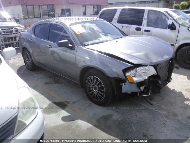 1C3CDZAG4DN770538 - 2013 DODGE AVENGER SE GRAY photo 1