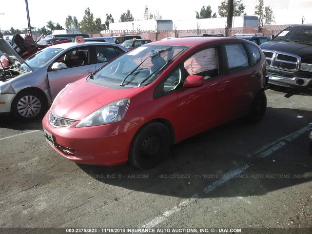 JHMGE8H32DC081552 - 2013 HONDA FIT RED photo 2