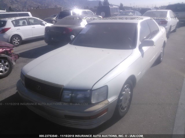 JT8UF11E6M0061986 - 1991 LEXUS LS 400 WHITE photo 2