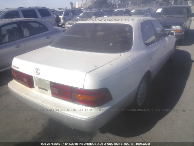 JT8UF11E6M0061986 - 1991 LEXUS LS 400 WHITE photo 4