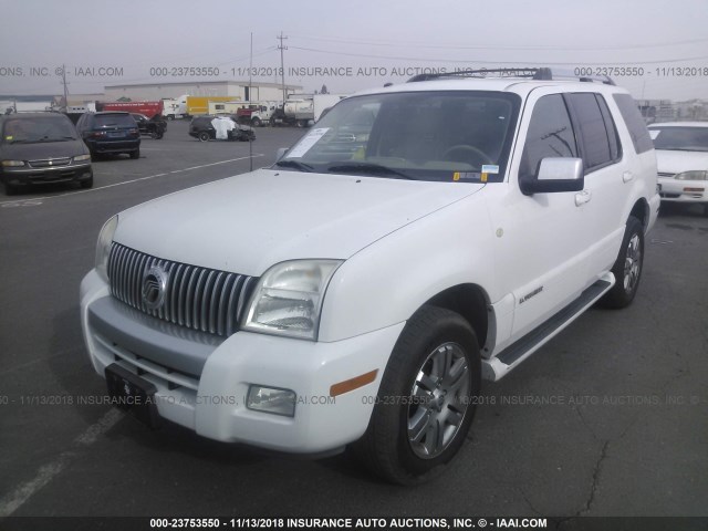 4M2EU38E97UJ04379 - 2007 MERCURY MOUNTAINEER PREMIER WHITE photo 2