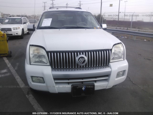 4M2EU38E97UJ04379 - 2007 MERCURY MOUNTAINEER PREMIER WHITE photo 6