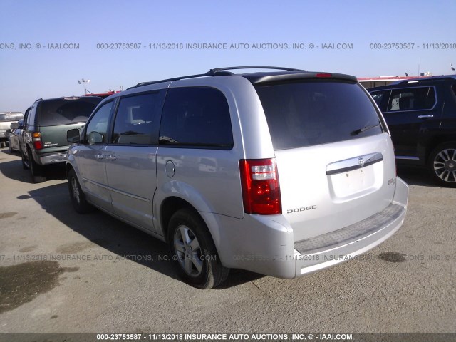 2D4RN5D12AR169049 - 2010 DODGE GRAND CARAVAN SXT SILVER photo 3