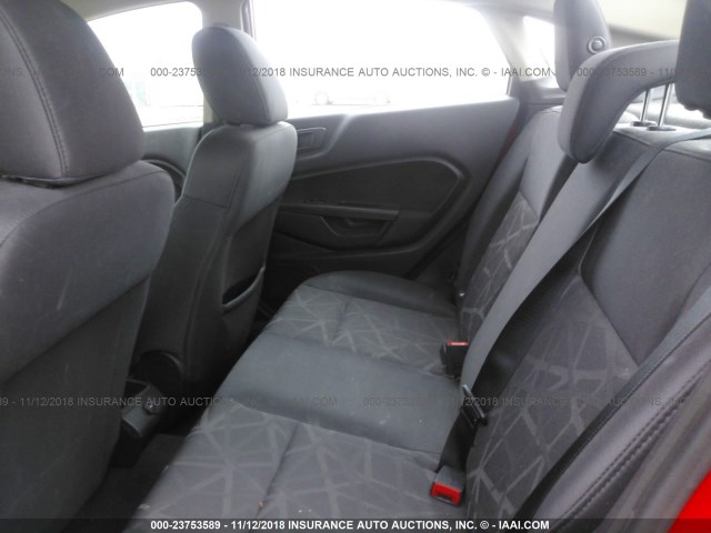 3FADP4BJ6CM161034 - 2012 FORD FIESTA SE RED photo 8