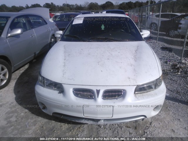 1G2WP12K1YF247857 - 2000 PONTIAC GRAND PRIX GT WHITE photo 6