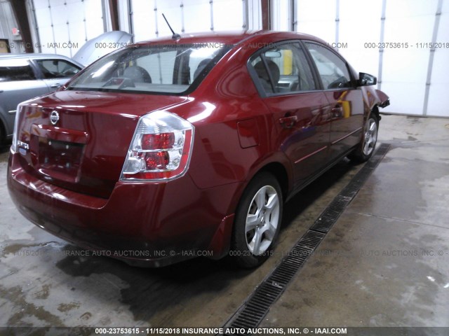 3N1AB61E58L686775 - 2008 NISSAN SENTRA 2.0/2.0S/2.0SL MAROON photo 4