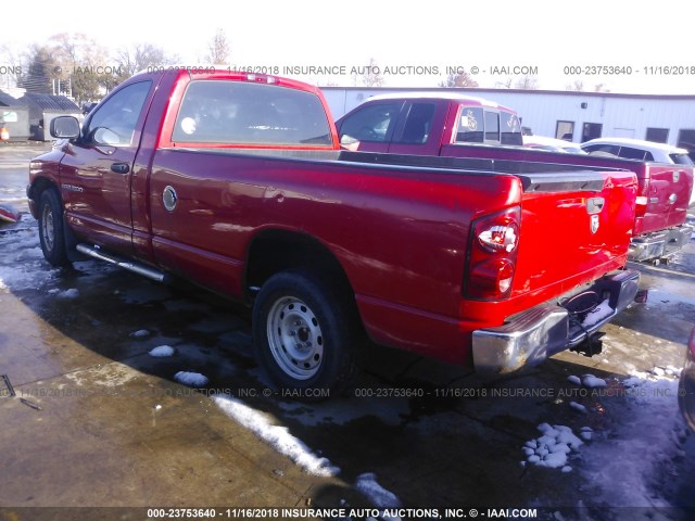 1D7HA16K87J510766 - 2007 DODGE RAM 1500 ST RED photo 3