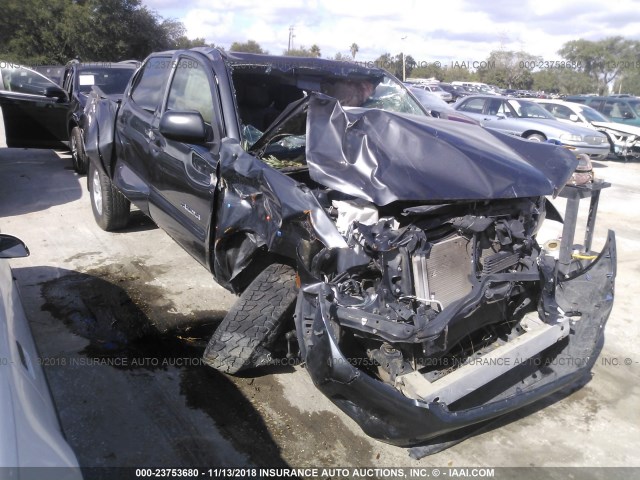 3TMJU4GN5FM190188 - 2015 TOYOTA TACOMA DOUBLE CAB PRERUNNER GRAY photo 1