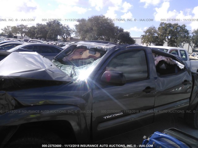 3TMJU4GN5FM190188 - 2015 TOYOTA TACOMA DOUBLE CAB PRERUNNER GRAY photo 6