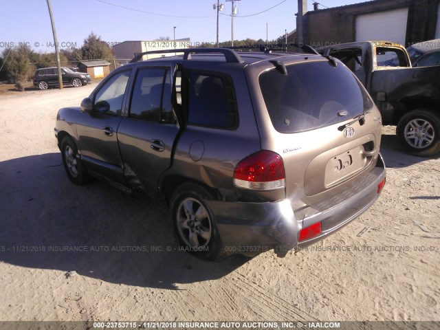 KM8SC73DX5U962342 - 2005 HYUNDAI SANTA FE GLS/LX GOLD photo 3