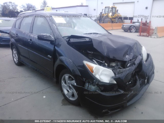 5Y2SL65858Z407630 - 2008 PONTIAC VIBE BLACK photo 1