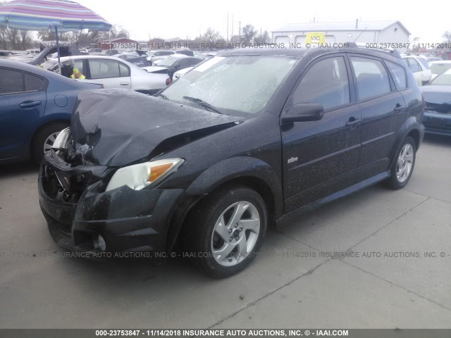 5Y2SL65858Z407630 - 2008 PONTIAC VIBE BLACK photo 2