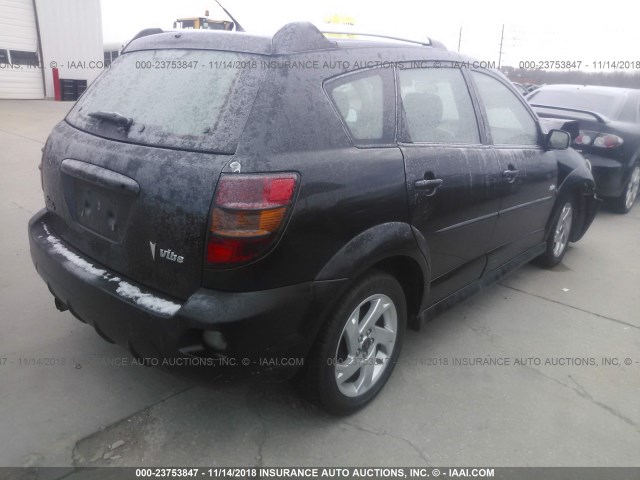 5Y2SL65858Z407630 - 2008 PONTIAC VIBE BLACK photo 4