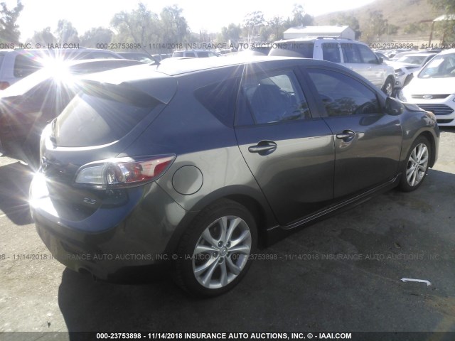 JM1BL1H6XA1263123 - 2010 MAZDA 3 S GRAY photo 4