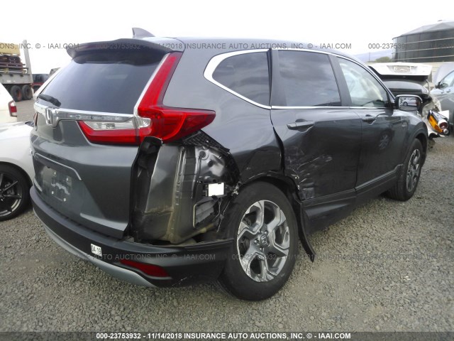 2HKRW1H8XHH507282 - 2017 HONDA CR-V EXL GRAY photo 4