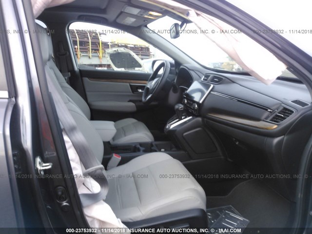 2HKRW1H8XHH507282 - 2017 HONDA CR-V EXL GRAY photo 5