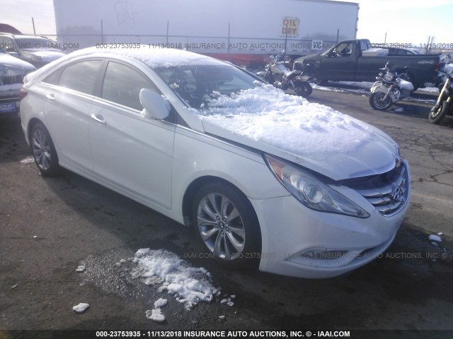 5NPEC4AC8BH012481 - 2011 HYUNDAI SONATA SE/LIMITED WHITE photo 1