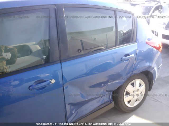 3N1BC13E67L449874 - 2007 NISSAN VERSA S/SL BLUE photo 6