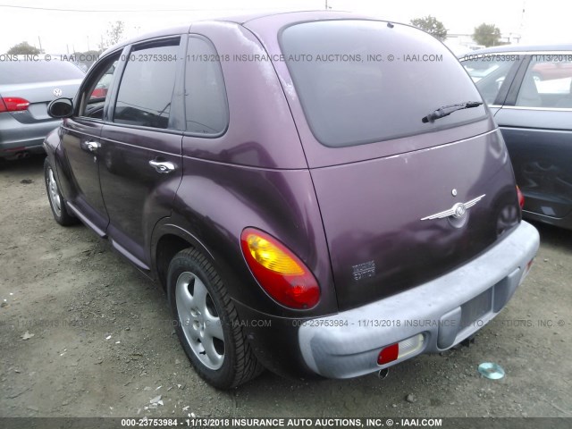 3C4FY58B32T345065 - 2002 CHRYSLER PT CRUISER TOURING BURGUNDY photo 3