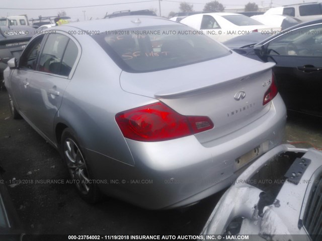 JN1CV6AR7DM760779 - 2013 INFINITI G37 SILVER photo 3