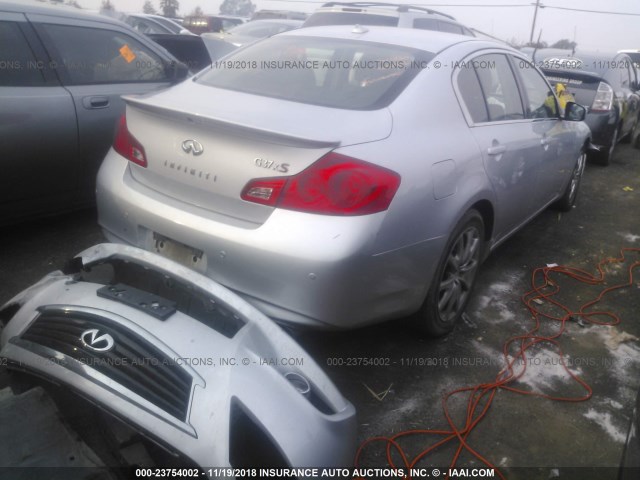 JN1CV6AR7DM760779 - 2013 INFINITI G37 SILVER photo 4