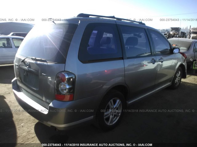 JM3LW28A840514034 - 2004 MAZDA MPV WAGON GRAY photo 4