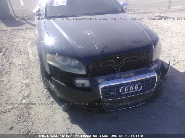 WAUGL78E26A094865 - 2006 AUDI S4 QUATTRO Dark Blue photo 6