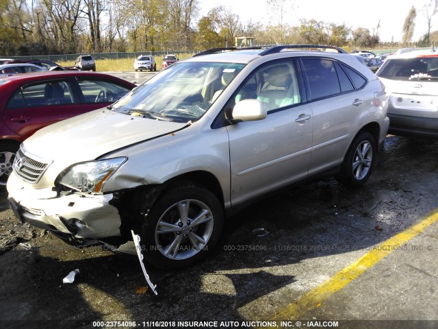 JTJHW31U360020737 - 2006 LEXUS RX 400 SILVER photo 2