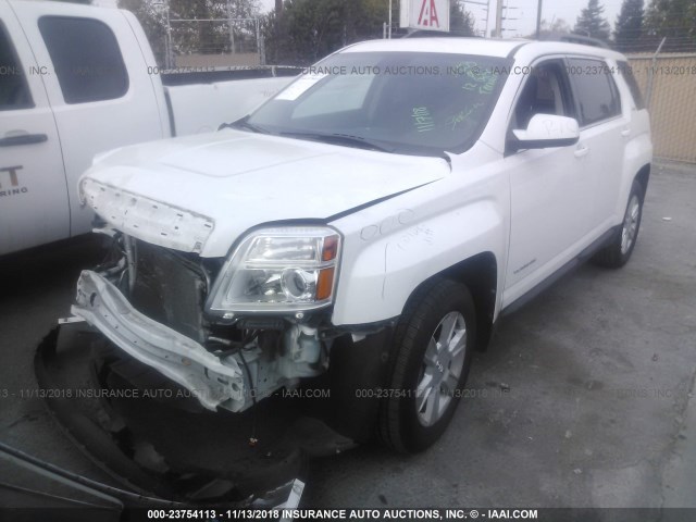 2GKALSEKXC6155138 - 2012 GMC TERRAIN SLE WHITE photo 2