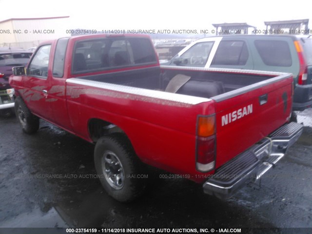 1N6SD16Y5SC327539 - 1995 NISSAN TRUCK KING CAB XE RED photo 3