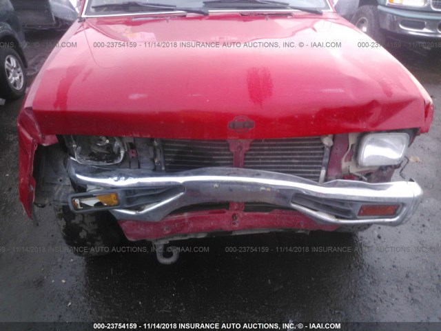 1N6SD16Y5SC327539 - 1995 NISSAN TRUCK KING CAB XE RED photo 6
