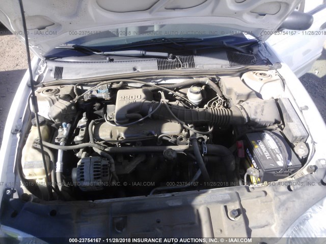 1G1JC524327409167 - 2002 CHEVROLET CAVALIER CNG WHITE photo 10