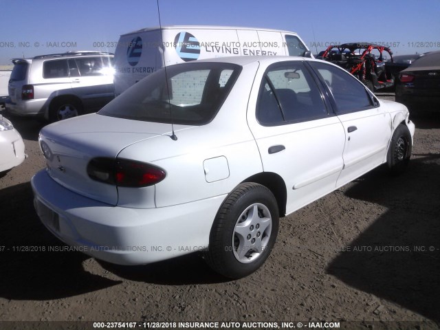 1G1JC524327409167 - 2002 CHEVROLET CAVALIER CNG WHITE photo 4