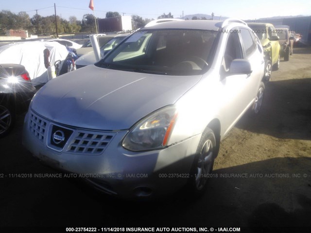 JN8AS5MT0AW028125 - 2010 NISSAN ROGUE S/SL/KROM SILVER photo 2