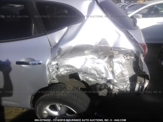 JN8AS5MT0AW028125 - 2010 NISSAN ROGUE S/SL/KROM SILVER photo 6