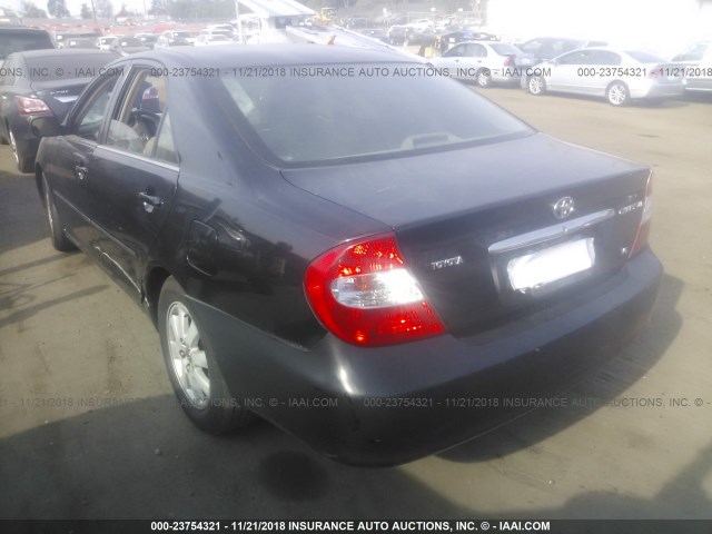 4T1BF32K34U081397 - 2004 TOYOTA CAMRY LE/XLE/SE BLACK photo 3