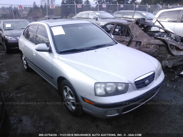 KMHDN55D52U064876 - 2002 HYUNDAI ELANTRA GLS/GT SILVER photo 1