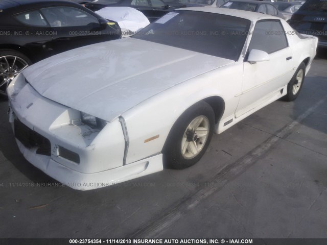 1G1FP23T2ML138904 - 1991 CHEVROLET CAMARO RS WHITE photo 2