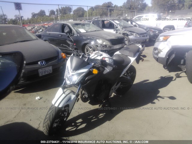 MLHPC451XE5100192 - 2014 HONDA CB500 F WHITE photo 2