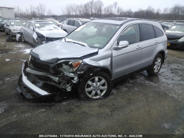 5J6RE48779L062261 - 2009 HONDA CR-V EXL SILVER photo 2