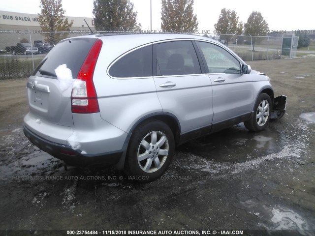 5J6RE48779L062261 - 2009 HONDA CR-V EXL SILVER photo 4