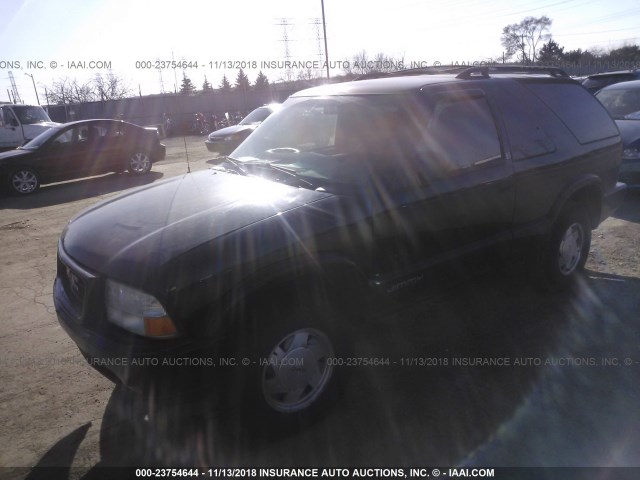 1GKCS18W41K246064 - 2001 GMC JIMMY BLACK photo 2