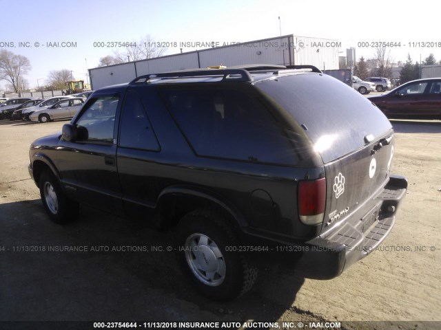 1GKCS18W41K246064 - 2001 GMC JIMMY BLACK photo 3