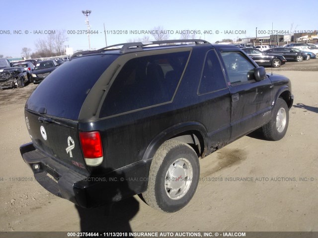 1GKCS18W41K246064 - 2001 GMC JIMMY BLACK photo 4