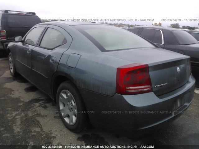 2B3KA43R96H309902 - 2006 DODGE CHARGER SE/SXT GRAY photo 3