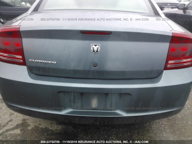 2B3KA43R96H309902 - 2006 DODGE CHARGER SE/SXT GRAY photo 6