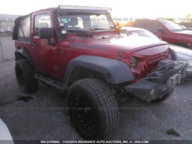 1C4AJWAG5CL223704 - 2012 JEEP WRANGLER SPORT RED photo 1