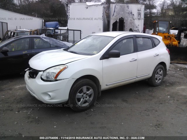 JN8AS5MV4BW271486 - 2011 NISSAN ROGUE S/SV/KROM WHITE photo 2